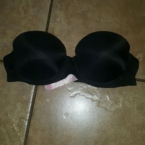 32B PINK Strapless Pushup Bra